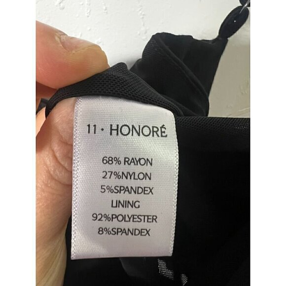 11 HONORE STRETCHY SHAYLA CROP TANKTOP, BUILD INBRA, ADJ STRAPS, PLUS SIZE 1 - Picture 6 of 7